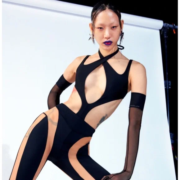 H&M x MUGLER Swimsuit/ Bodysuit Size 12